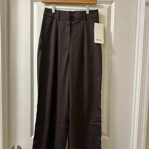 lululemon Pleat-Front High-Rise Trouser Regular - Brown (Size 2)